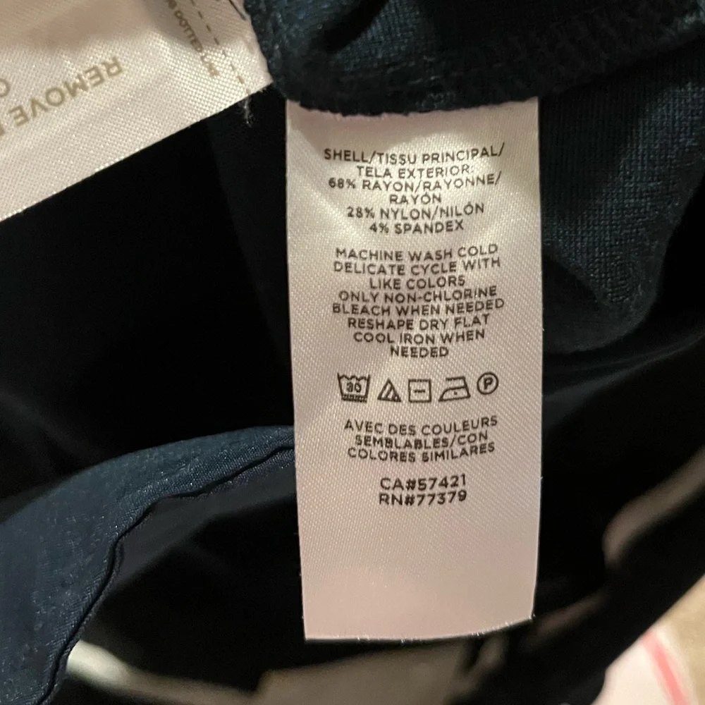 NWT Ann Taylor Straight Pants with Two Front Flap Pockets in Dark Teal size 4 - Picture 14 of 14